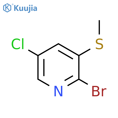 2-Bromo-5-chloro-3-(Methylthio)pyridine structure
