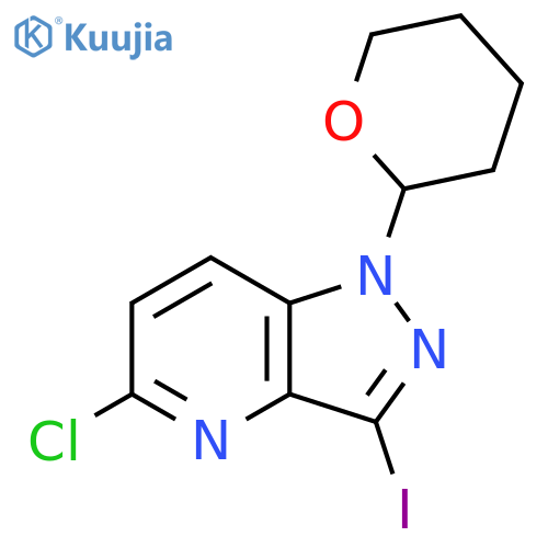5-Chloro-1-(tetrahydro-2H-pyran-2-yl)-3-iodo-1H-pyrazolo4,3-bpyridine structure