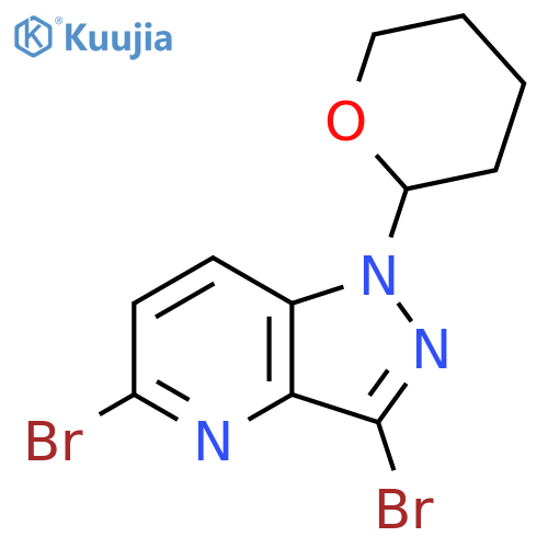 3,5-Dibromo-1-(tetrahydro-2H-pyran-2-yl)-1H-pyrazolo4,3-bpyridine structure