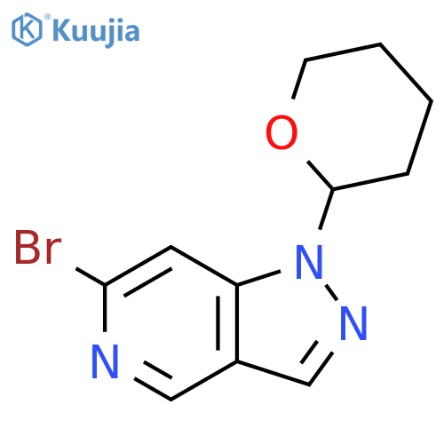6-bromo-1-(oxan-2-yl)-1H-pyrazolo[4,3-c]pyridine structure