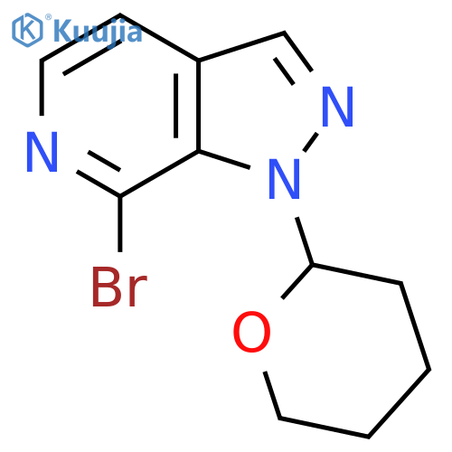 7-Bromo-1-(tetrahydro-2H-pyran-2-yl)-1H-pyrazolo3,4-cpyridine structure