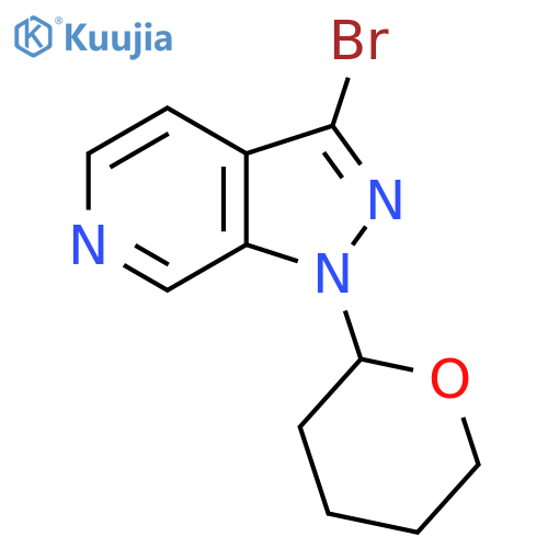 3-Bromo-1-(tetrahydro-2H-pyran-2-yl)-1H-pyrazolo3,4-cpyridine structure