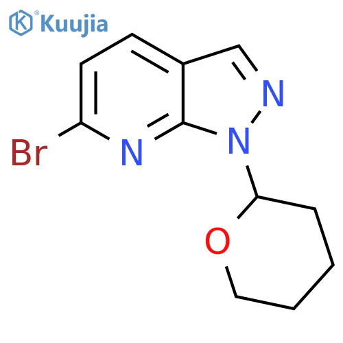 6-Bromo-1-(tetrahydro-2H-pyran-2-yl)-1H-pyrazolo3,4-bpyridine structure