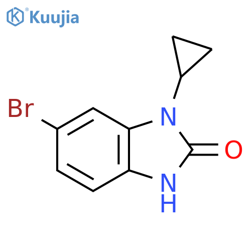6-bromo-1-cyclopropyl-1H-benzodimidazol-2(3H)-one structure