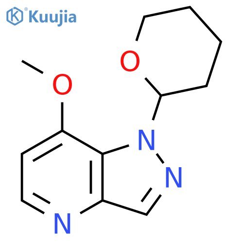 7-Methoxy-1-(tetrahydro-2H-pyran-2-yl)-1H-pyrazolo[4,3-b]pyridine structure