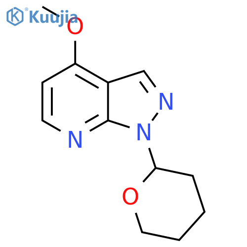 4-Methoxy-1-(tetrahydro-2H-pyran-2-yl)-1H-pyrazolo[3,4-b]pyridine structure