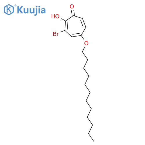 2,4,6-Cycloheptatrien-1-one, 3-bromo-5-(dodecyloxy)-2-hydroxy- structure