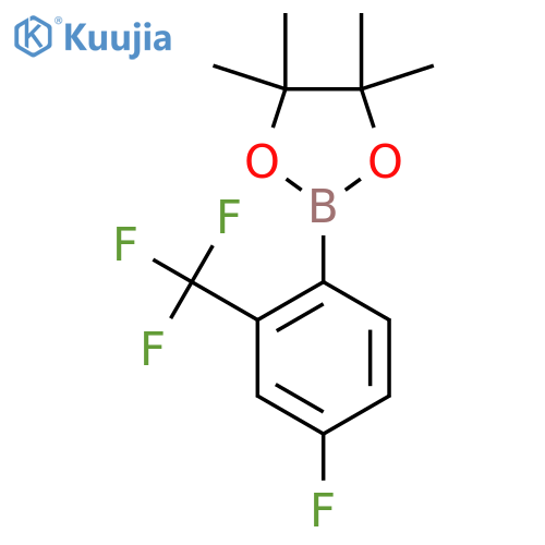 4-Fluoro-2-(trifluoromethyl)phenylboronic acid pinacol ester structure