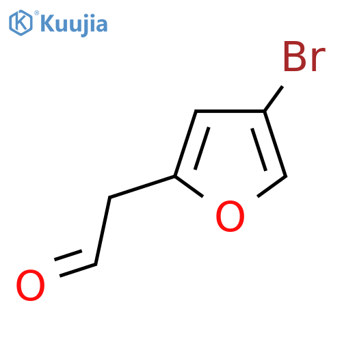 2-(4-bromofuran-2-yl)acetaldehyde structure