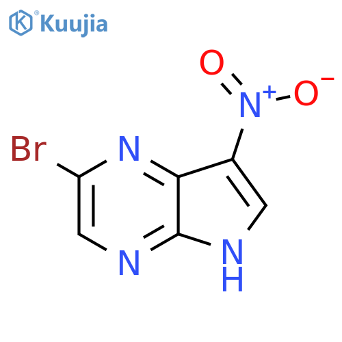 2-Bromo-7-nitro-5H-pyrrolo[2,3-b]pyrazine structure