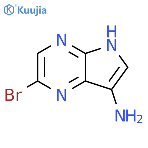 2-bromo-5H-pyrrolo[2,3-b]pyrazin-7-amine structure