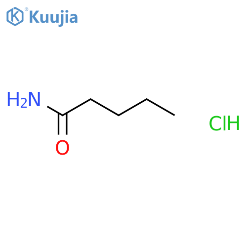 Pentanamide--hydrogen chloride (1/1) structure
