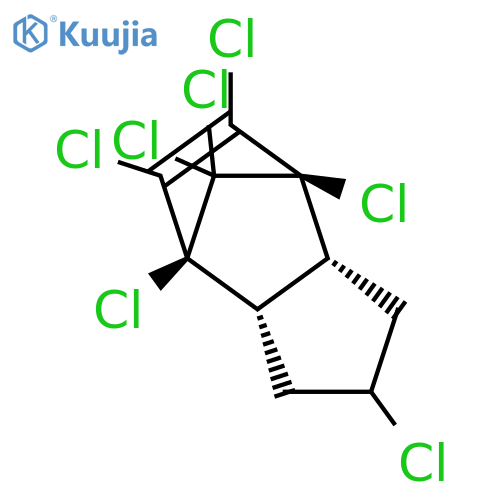 4,7-Methano-1H-indene,2,4,5,6,7,8,8-heptachloro-2,3,3a,4,7,7a-hexahydro-, (2a,3aa,4b,7b,7aa)- structure