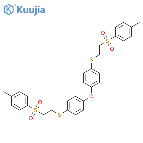 Benzene, 1,1'-oxybis[4-[[2-[(4-methylphenyl)sulfonyl]ethyl]thio]- structure