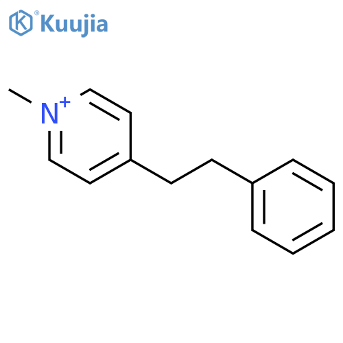 Pyridinium, 1-methyl-4-(2-phenylethyl)- structure