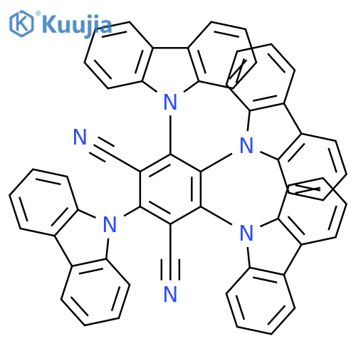 2,4,5,6-Tetra(9H-carbazol-9-yl)isophthalonitrile structure