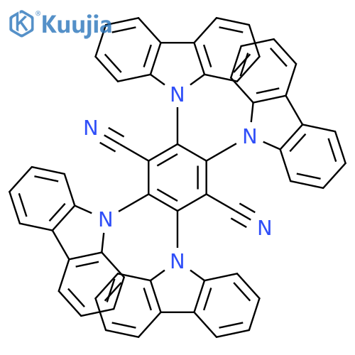 4CzTPN; 2,3,5,6-tetrakis(carbazol-9-yl)-1,4-dicyanobenzene structure