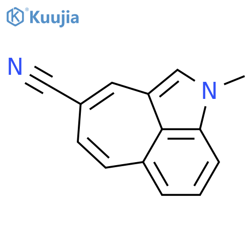 1-methyl-1H-Cyclohept[cd]indole-4-carbonitrile structure