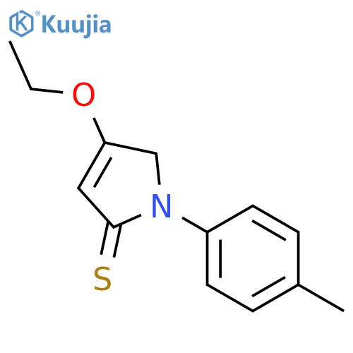 2H-Pyrrole-2-thione, 4-ethoxy-1,5-dihydro-1-(4-methylphenyl)- structure