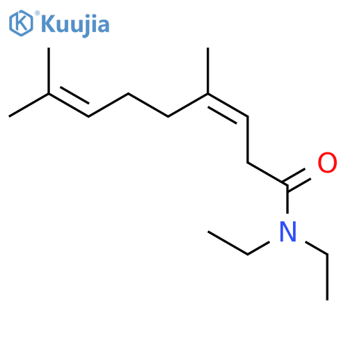 3,7-Nonadienamide, N,N-diethyl-4,8-dimethyl-, (Z)- structure