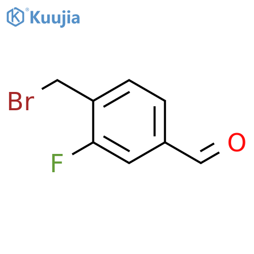 4-(Bromomethyl)-3-fluorobenzaldehyde structure