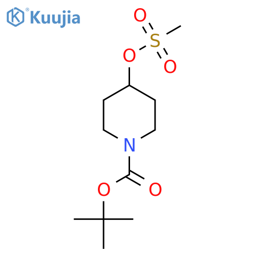 tert-butyl 4-(methanesulfonyloxy)piperidine-1-carboxylate structure