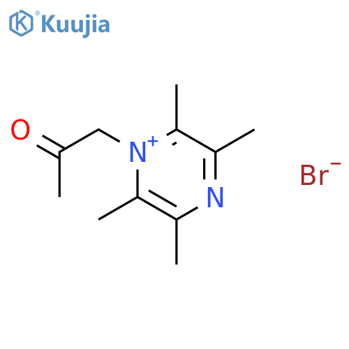 Pyrazinium, 2,3,5,6-tetramethyl-1-(2-oxopropyl)-, bromide structure
