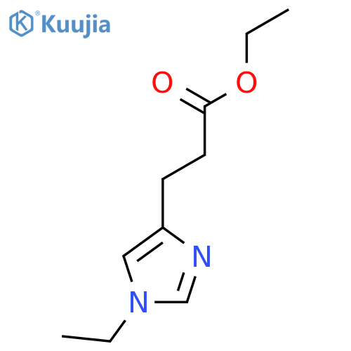 1-ethyl-1H-Imidazole-4-propanoic acid ethyl ester structure