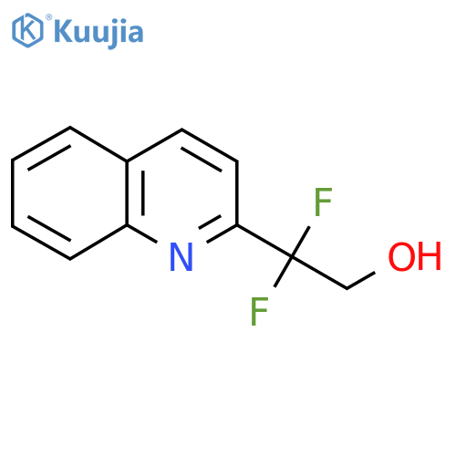2,2-difluoro-2-(quinolin-2-yl)ethan-1-ol structure