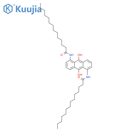 Tetradecanamide, N,N'-(9,10-dihydroxy-1,5-anthracenediyl)bis- structure