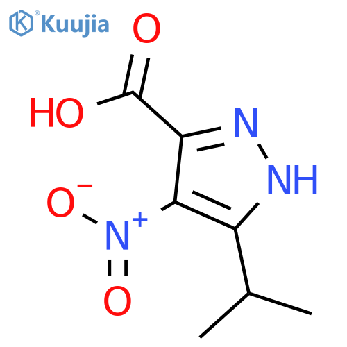 5-Isopropyl-4-nitro-1H-pyrazole-3-carboxylic acid structure
