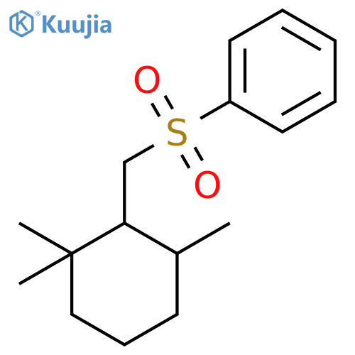 Benzene, [[[(1S,6R)-2,2,6-trimethylcyclohexyl]methyl]sulfonyl]- structure