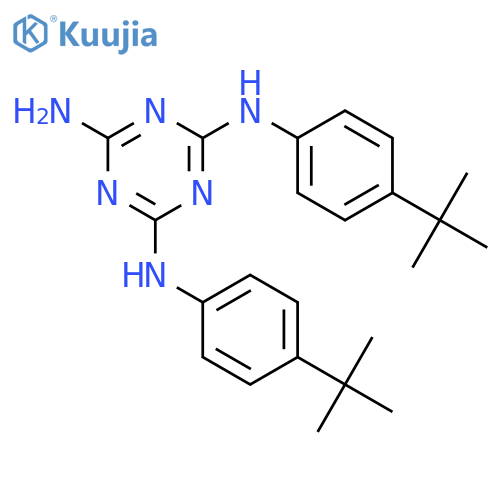 1,3,5-Triazine-2,4,6-triamine, N,N'-bis[4-(1,1-dimethylethyl)phenyl]- structure