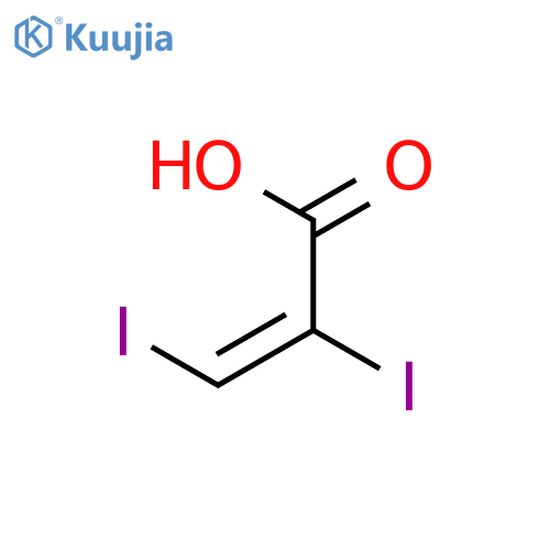 (Z)-2,3-Diiodo-2-propenoic acid structure