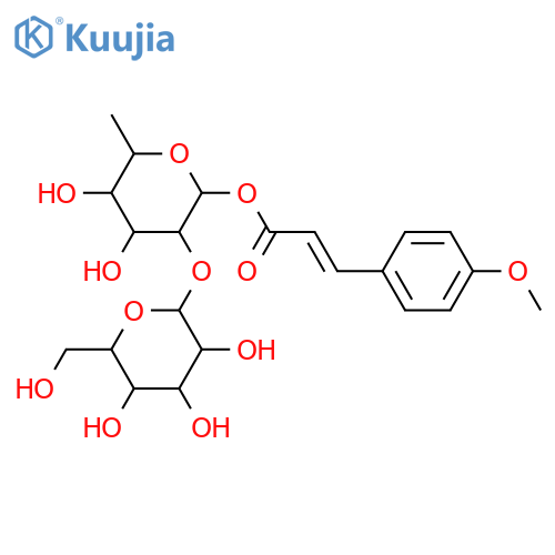 3-(4-Hydroxyphenyl)-2-propenoic acid; (E)-form, Me ether, [β-D-glucopyranosyl-(1→2)-α-L-rhamnopyranosyl] ester structure