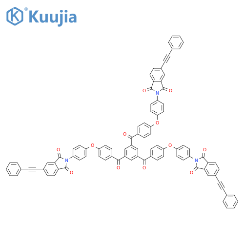 1H-Isoindole-1,3(2H)-dione, 2,2',2''-[1,3,5-benzenetriyltris(carbonyl-4,1-phenyleneoxy-4,1-phenylene)]tris[5-(2-phenylethynyl)- structure