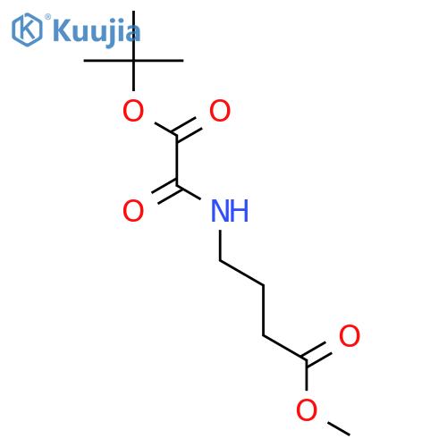 Butanoic acid, 4-[[(1,1-dimethylethoxy)oxoacetyl]amino]-, methyl ester structure