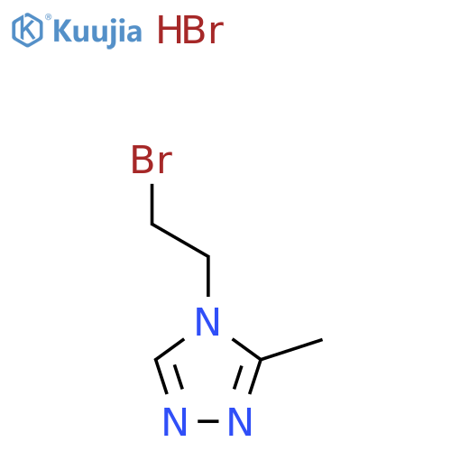 4-(2-Bromoethyl)-3-methyl-4H-1,2,4-triazole hydrobromide structure