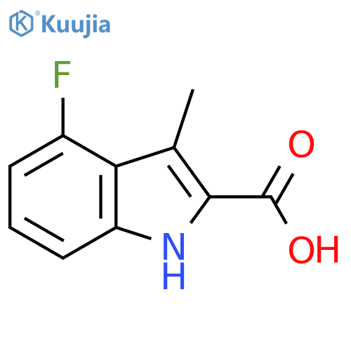 4-Fluoro-3-methyl-1H-indole-2-carboxylic acid structure