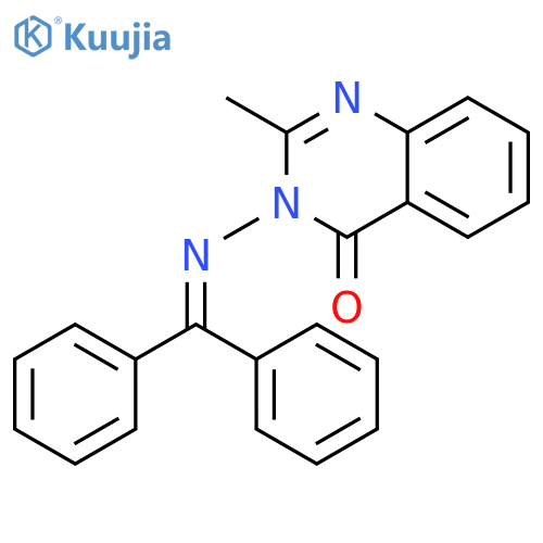 4(3H)-Quinazolinone, 3-[(diphenylmethylene)amino]-2-methyl- structure