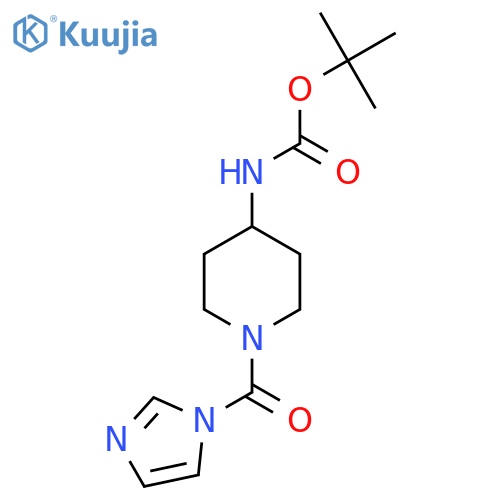 tert-Butyl 1-(1H-imidazol-1-ylcarbonyl)piperidin-4-ylcarbamate structure