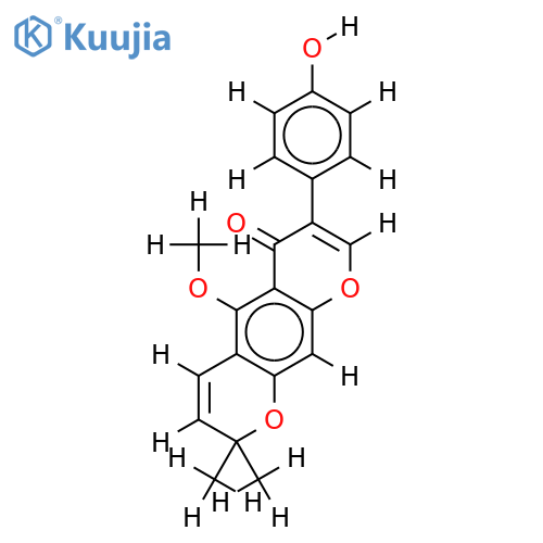 4'-hydroxy-5-methoxy-2'',2''-dimethylpyrano[5'',6'':6,7]isoflavone structure