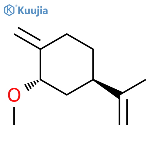 Cyclohexane, 2-methoxy-1-methylene-4-(1-methylethenyl)-, trans- structure