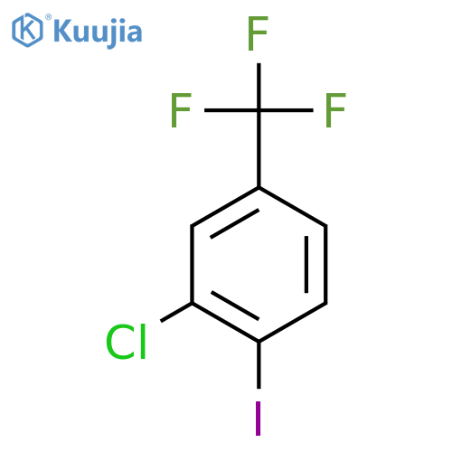 2-Chloro-1-iodo-4-(trifluoromethyl)benzene structure