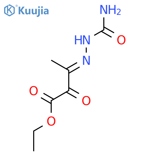 Butanoic acid, 3-[(aminocarbonyl)hydrazono]-2-oxo-, ethyl ester structure