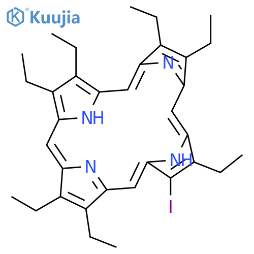 21H,23H-PORPHINE, 2,3,7,8,13,17,18-HEPTAETHYL-12-IODO- structure