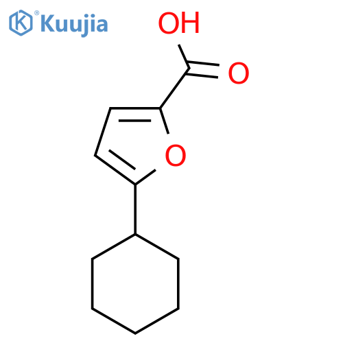 5-cyclohexylfuran-2-carboxylic acid structure