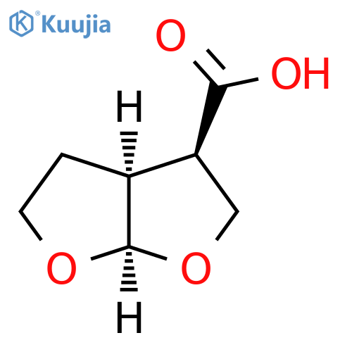 (3R,3aS,6aR)-Hexahydrofuro[2,3-b]furan-3-carboxylic acid structure