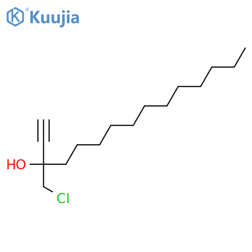 1-Pentadecyn-3-ol, 3-(chloromethyl)- structure