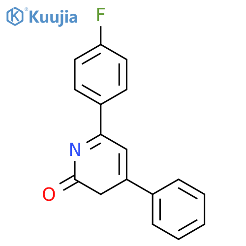 2(3H)-Pyridinone, 6-(4-fluorophenyl)-4-phenyl- structure